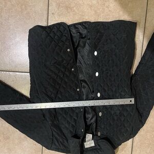 White Stag Black Quilted Puffer Jacket